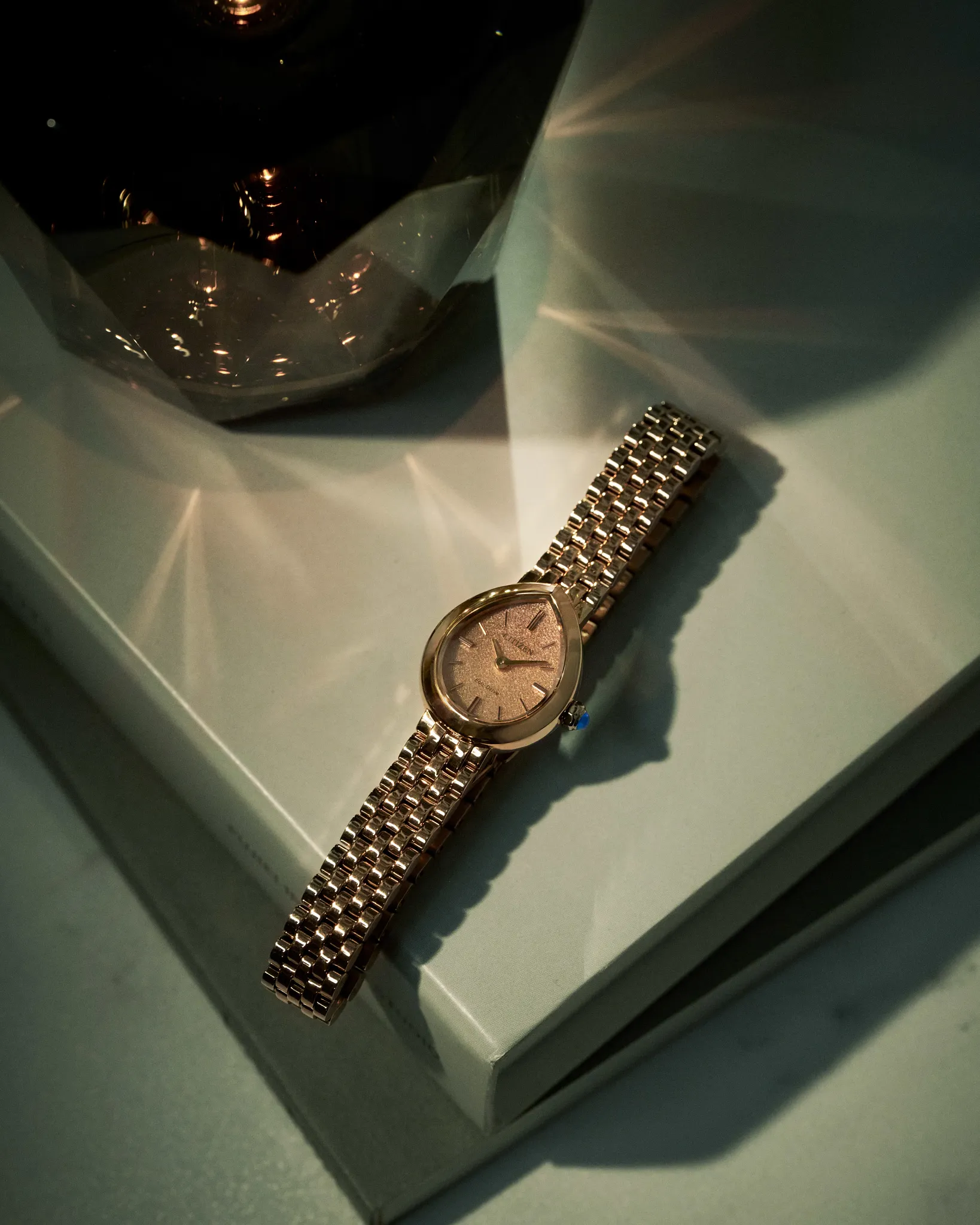 Citizen L Rainell Rose Gold-Tone Dial Stainless Steel Bracelet